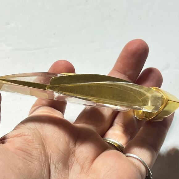 Breeze Collection Crystal Sailboat Mini Clock Japan Movement Nautical Gold Tone - Picture 11 of 11